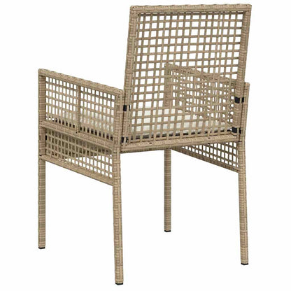 Garden Chair 2 pcs Beige 55 x 53 x 85 cm Poly Rattan