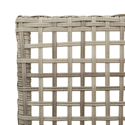 Garden Chair 2 pcs Light Grey 55 x 53 x 85 cm Poly Rattan