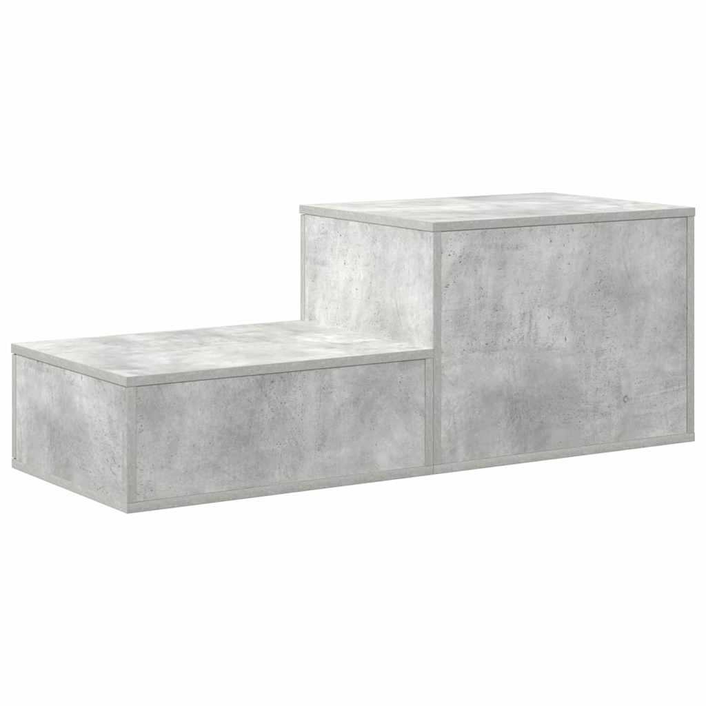 Storage Cabinet 2 pcs Concrete Grey 127 x 41 x 40 cm