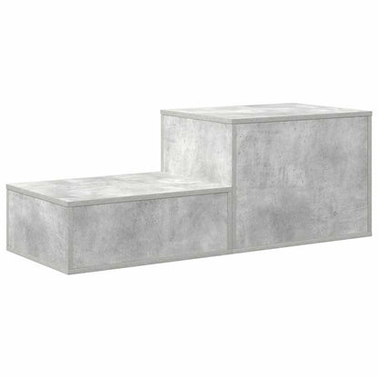 Storage Cabinet 2 pcs Concrete Grey 127 x 41 x 40 cm