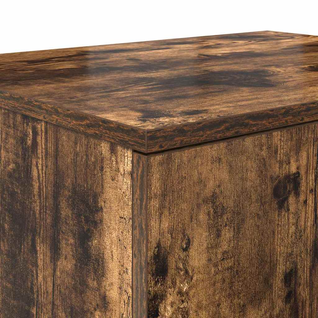 Storage Cabinet 2 pcs Smoked Oak 127 x 41 x 40 cm