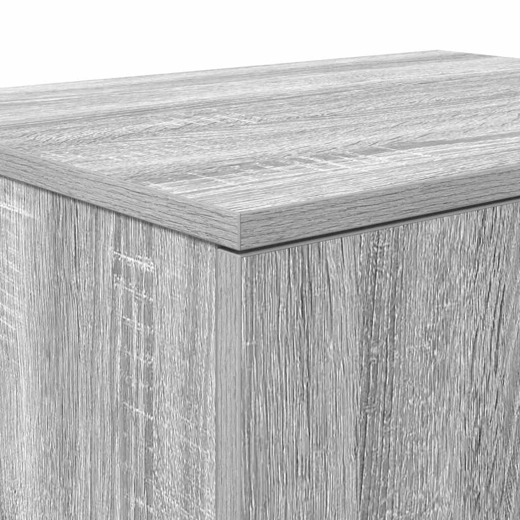 Storage Cabinet 2 pcs Grey Sonoma 127 x 41 x 40 cm