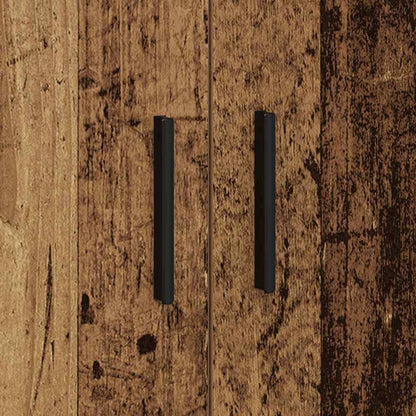 Storage Cabinet 2 pcs Old Wood 127 x 41 x 40 cm Engineered Wood