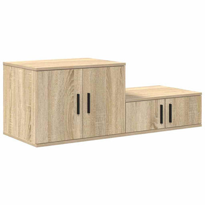 Storage Cabinet 2 pcs Sonoma Oak 118 x 41 x 40 cm