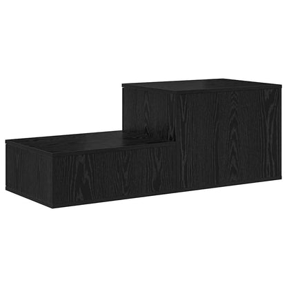 Black Storage Cabinet 42.5x16.1x15.7 inches Made from Engineered Wood