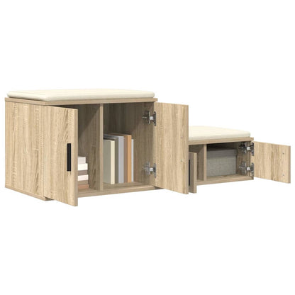Storage Cabinet 2 pcs Sonoma Oak 108 x 41 x 40 cm