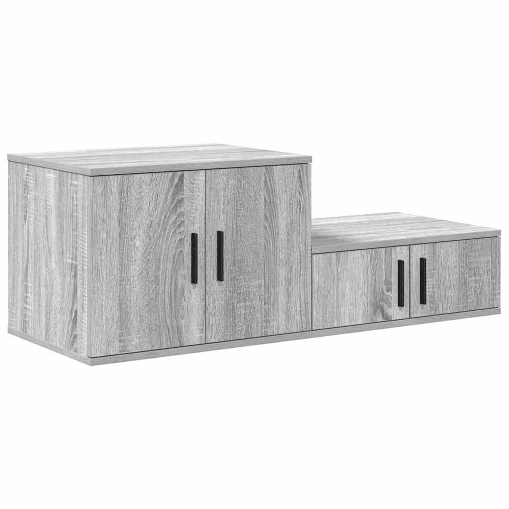 Storage Cabinet 2 pcs Grey Sonoma 108 x 41 x 40 cm