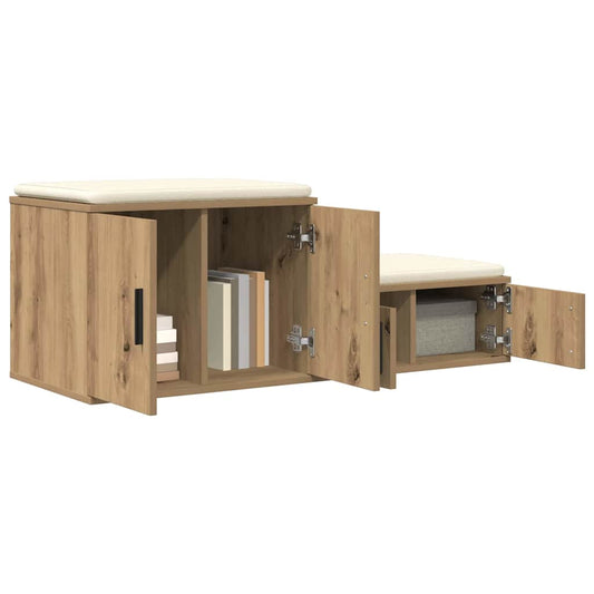 Storage Cabinet 2 pcs Artisan Oak 108 x 41 x 40 cm
