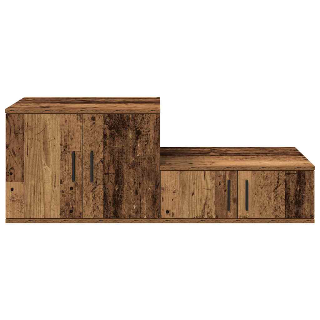 Storage Cabinet 2 pcs Old Wood 103 x 41 x 40 cm Engineered Wood
