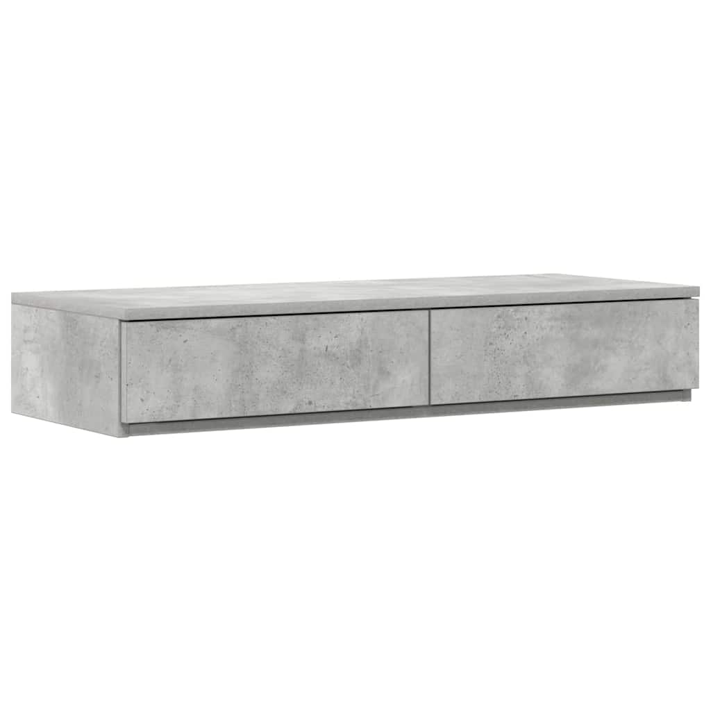 Bed Drawers Concrete Grey 100 x 36.5 x 16.5 cm Engineered Wood