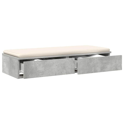 Bed Drawers Concrete Grey 100 x 36.5 x 16.5 cm Engineered Wood
