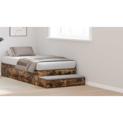 Bed Drawers Smoked Oak 100 x 36.5 x 16.5 cm Engineered Wood