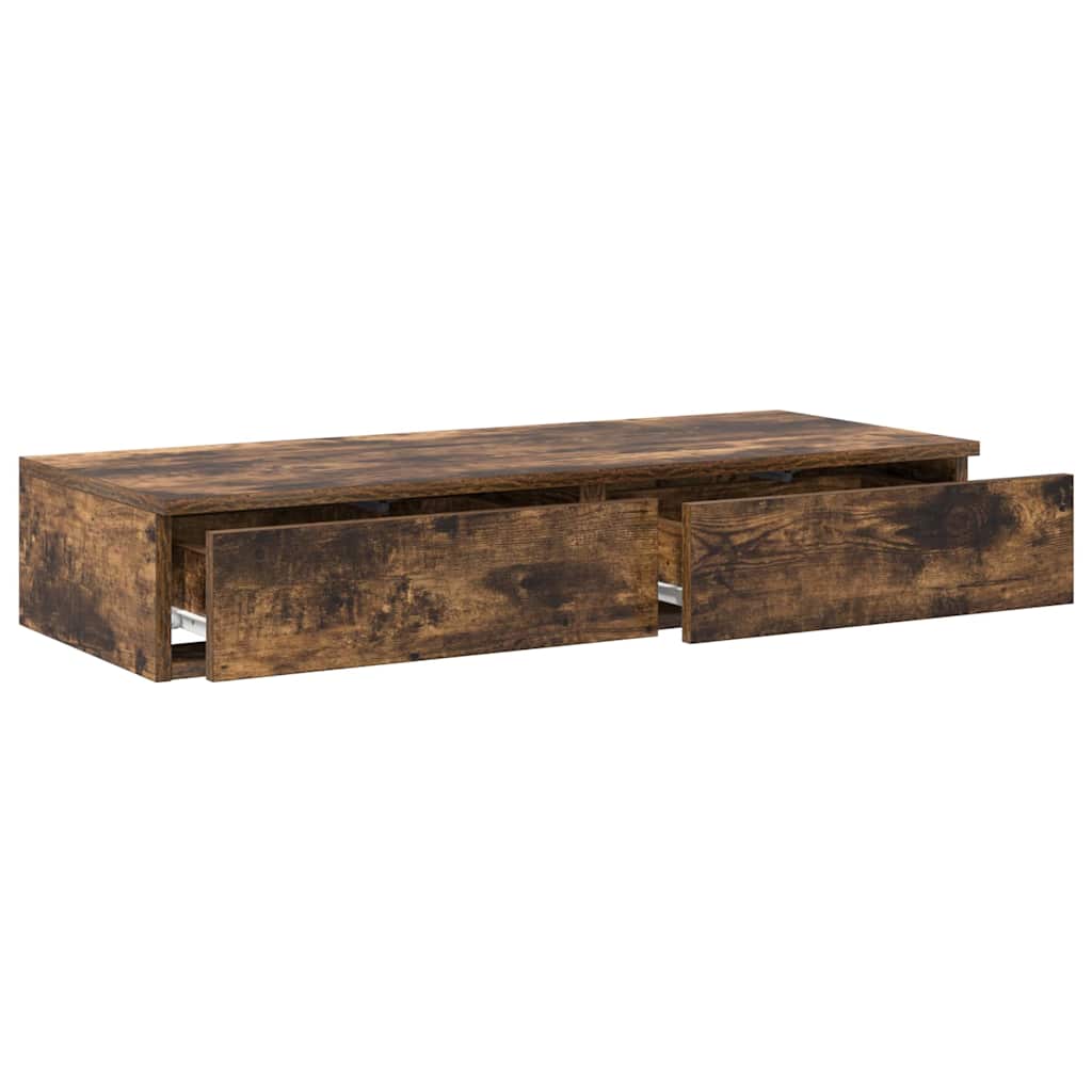 Bed Drawers Smoked Oak 100 x 36.5 x 16.5 cm Engineered Wood