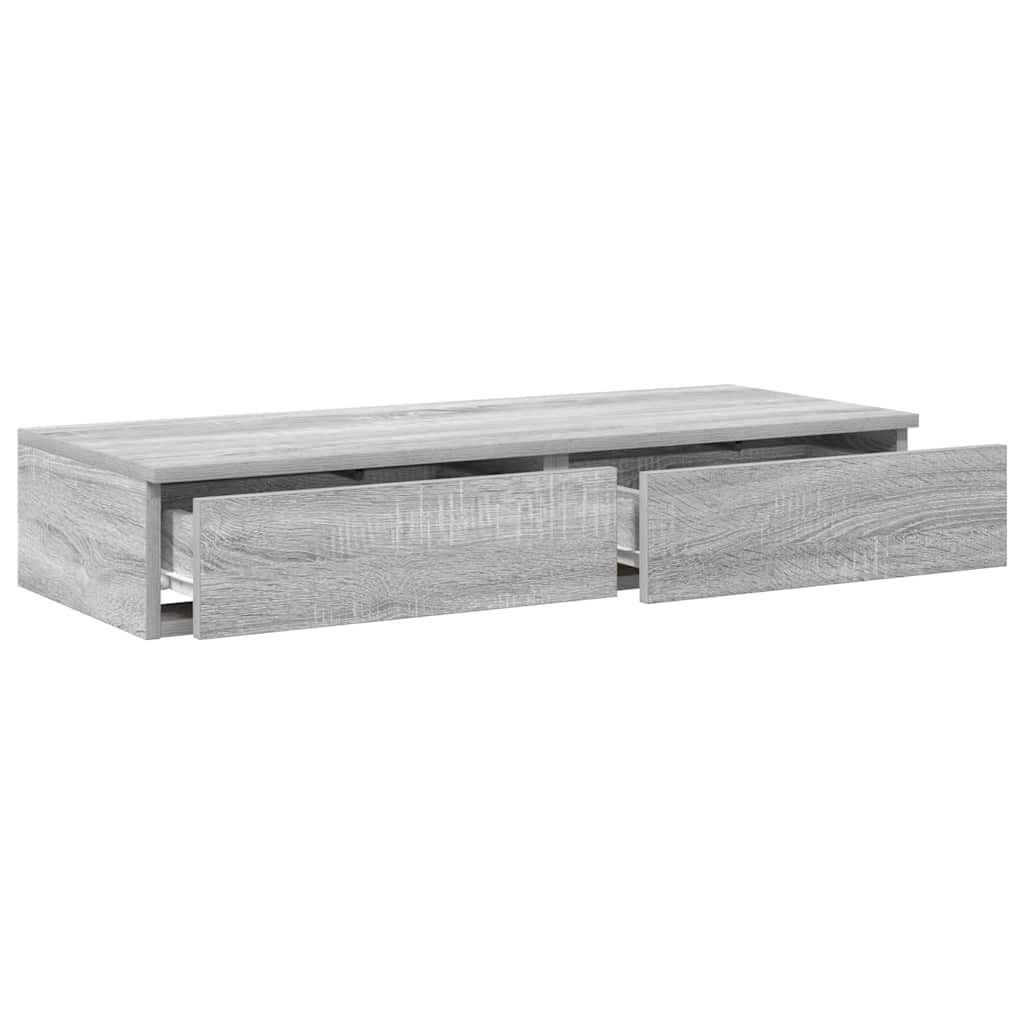 Bed Drawers Grey Sonoma 100 x 36.5 x 16.5 cm Engineered Wood