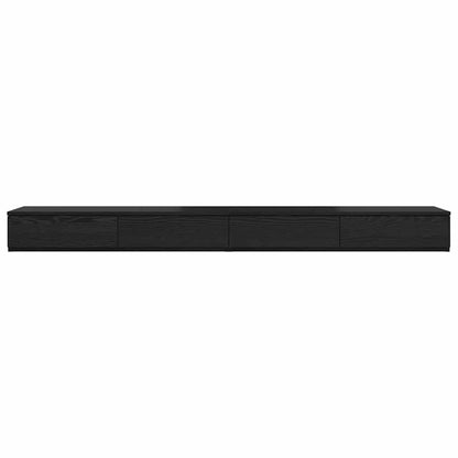 Bed Drawers Black Oak 200 x 36.5 x 16.5 cm Engineered Wood