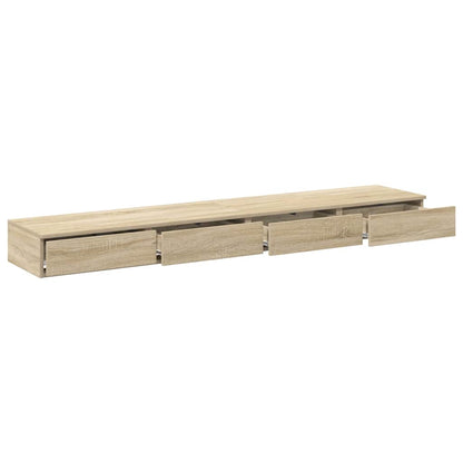 Bed Drawers Sonoma Oak 200x36,5x16,5 cm Engineered Wood