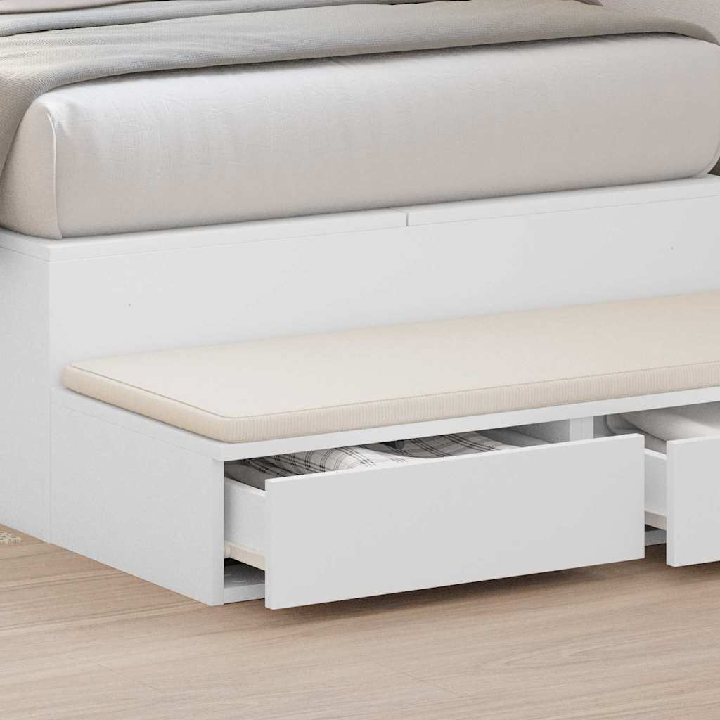 Bed Drawers White 80 x 36.5 x 16.5 cm Engineered Wood