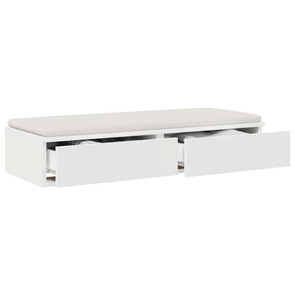 Bed Drawers White 80 x 36.5 x 16.5 cm Engineered Wood
