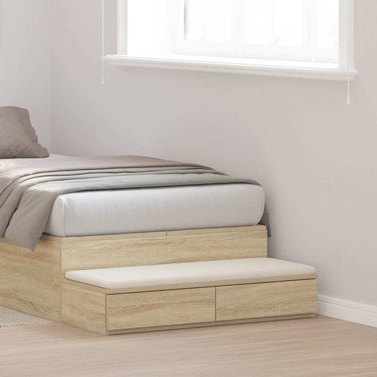Bed Drawers Sonoma Oak 90 x 36.5 x 16.5 cm Engineered Wood