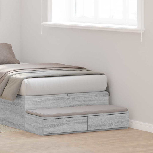 Bed Drawers Grey Sonoma 90 x 36.5 x 16.5 cm Engineered Wood