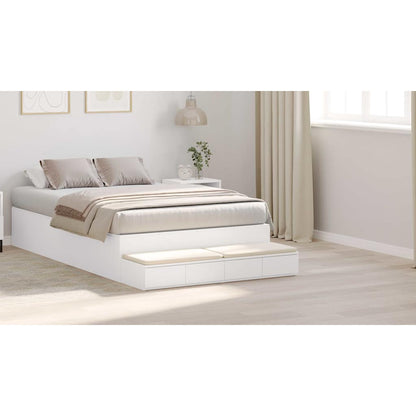 Bed Drawers White 120 x 36.5 x 16.5 cm Engineered Wood