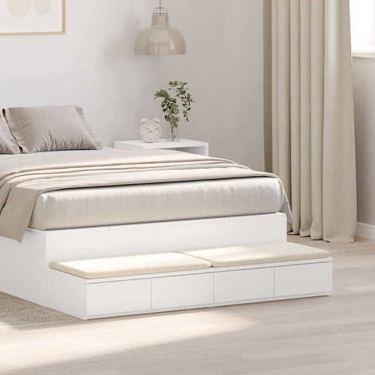 Bed Drawers White 120 x 36.5 x 16.5 cm Engineered Wood