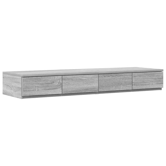 Bed Drawers Grey Sonoma 120 x 36.5 x 16.5 cm Engineered Wood
