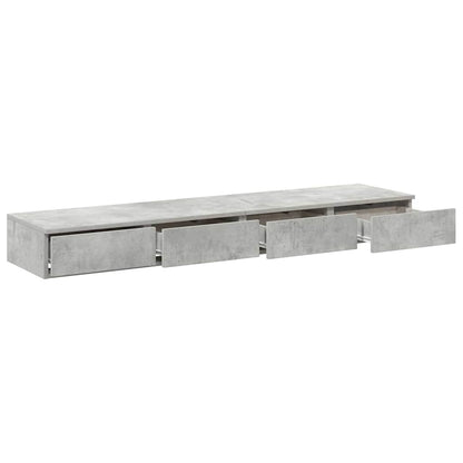 Bed Drawers Concrete Grey 140 x 36.5 x 16.5 cm Engineered Wood