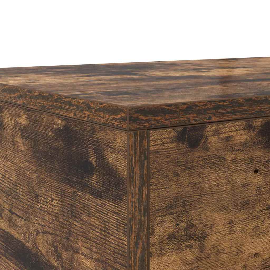 Bed Drawers Smoked Oak 140 x 36.5 x 16.5 cm Engineered Wood