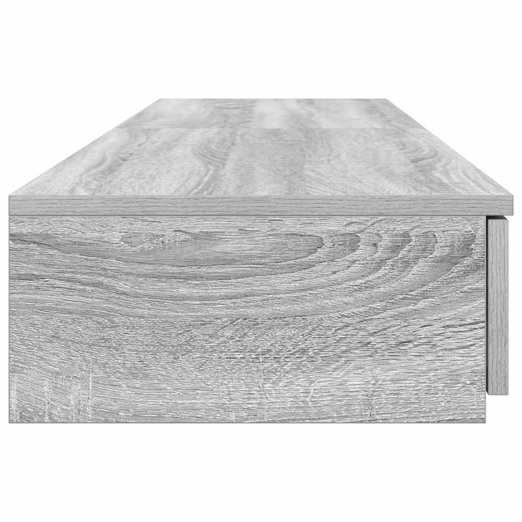 Bed Drawers Grey Sonoma 140 x 36.5 x 16.5 cm Engineered Wood