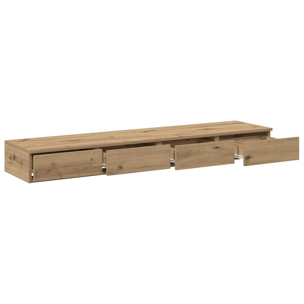 Bed Drawers Artisan Oak 140 x 36.5 x 16.5 cm Engineered Wood