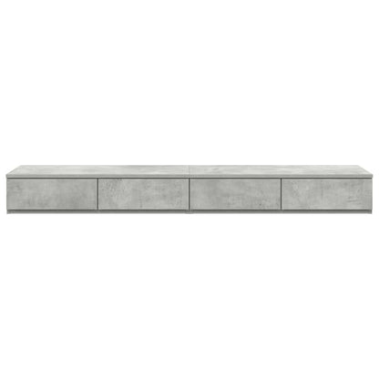Bed Drawers Concrete Grey 150 x 36.5 x 16.5 cm Engineered Wood