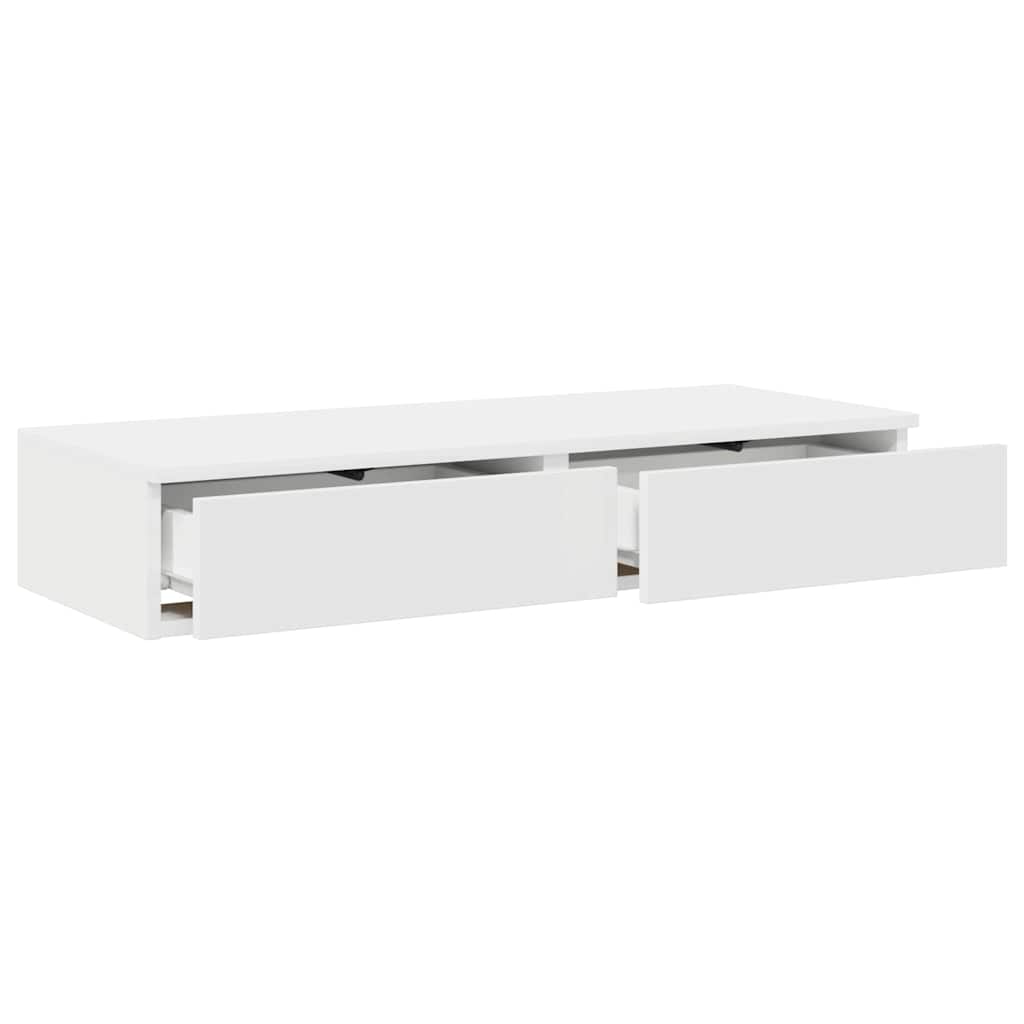 Bed Drawers White 75 x 36.5 x 16.5 cm Engineered Wood