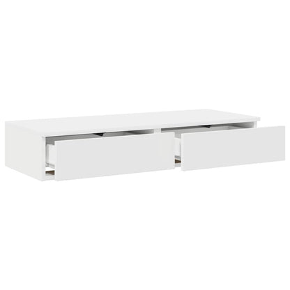 Bed Drawers White 75 x 36.5 x 16.5 cm Engineered Wood