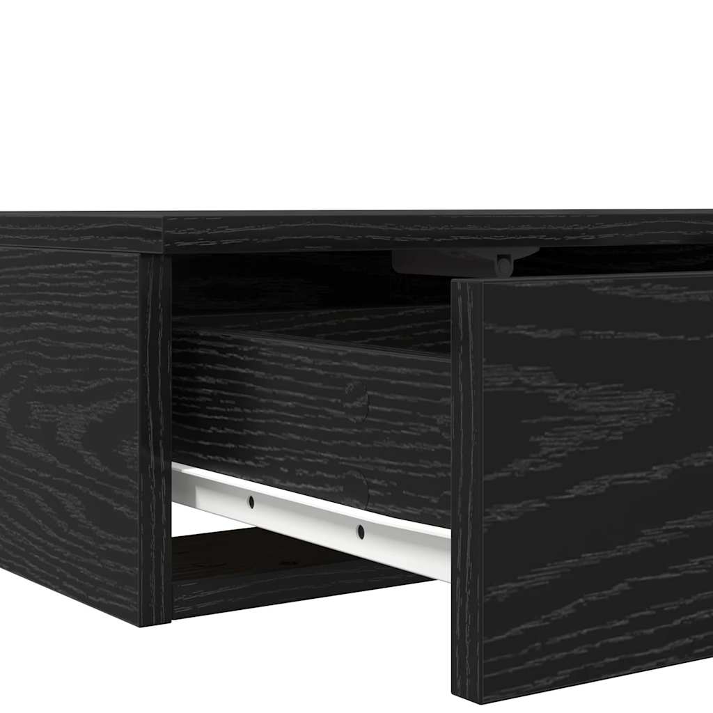 Bed Drawers Black Oak 75 x 36.5 x 16.5 cm Engineered Wood