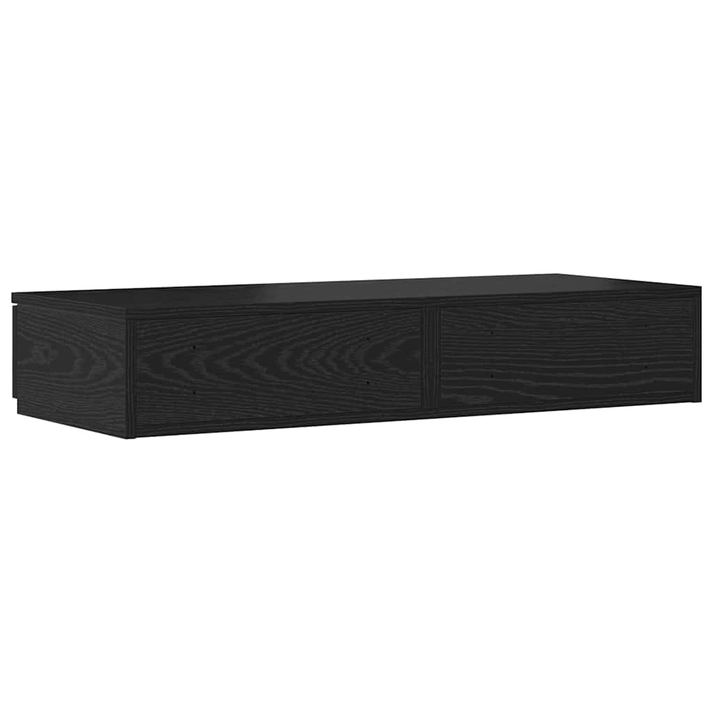 Bed Drawers Black Oak 75 x 36.5 x 16.5 cm Engineered Wood