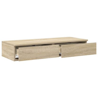 Bed Drawers Sonoma Oak 75 x 36.5 x 16.5 cm Engineered Wood