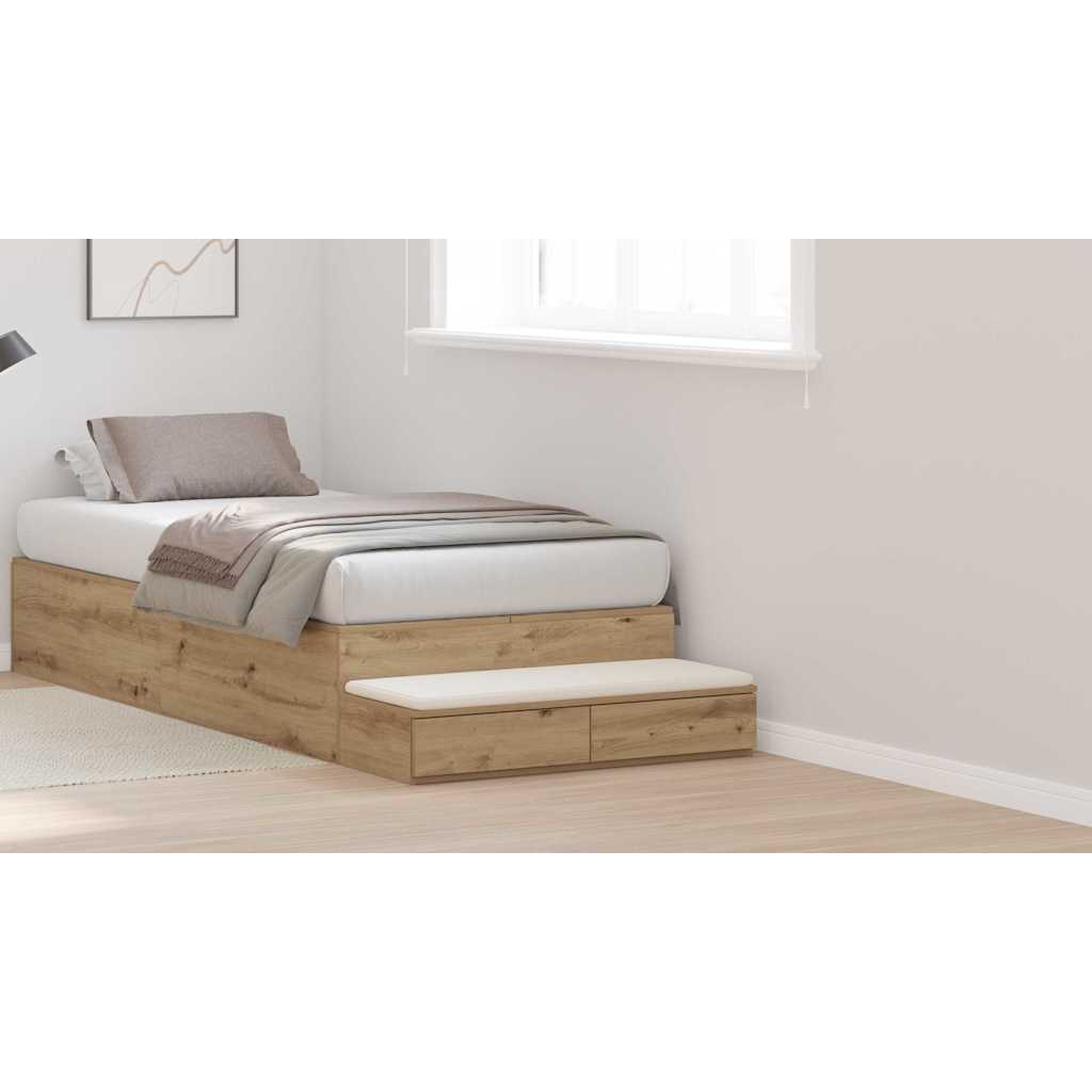 Bed Drawers Artisan Oak 75 x 36.5 x 16.5 cm Engineered Wood