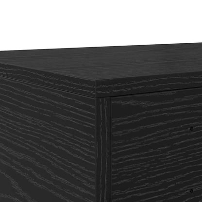 Bed Drawers Black Oak 160 x 36.5 x 16.5 cm Engineered Wood