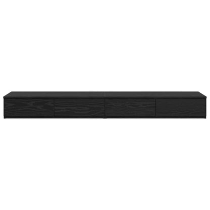 Bed Drawers Black Oak 160 x 36.5 x 16.5 cm Engineered Wood
