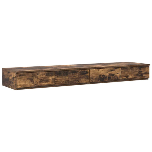 Bed Drawers Smoked Oak 160 x 36.5 x 16.5 cm Engineered Wood