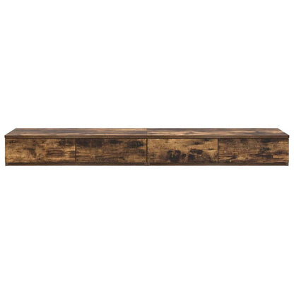 Bed Drawers Smoked Oak 160 x 36.5 x 16.5 cm Engineered Wood