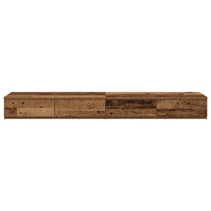 Bed Drawers Old Wood 160 x 36.5 x 16.5 cm Engineered Wood