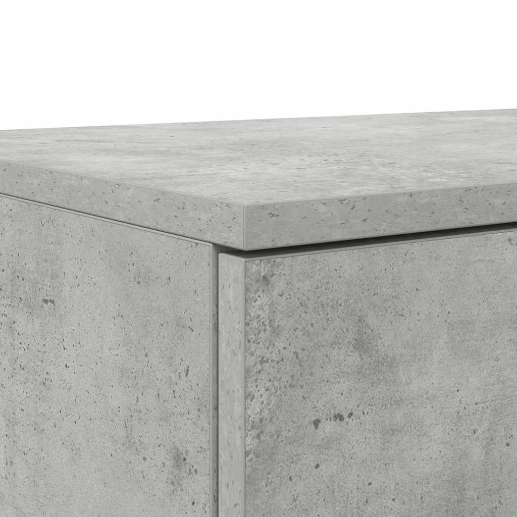 Bed Drawers Concrete Grey 180 x 36.5 x 16.5 cm Engineered Wood