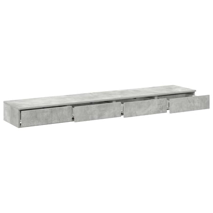 Bed Drawers Concrete Grey 180 x 36.5 x 16.5 cm Engineered Wood