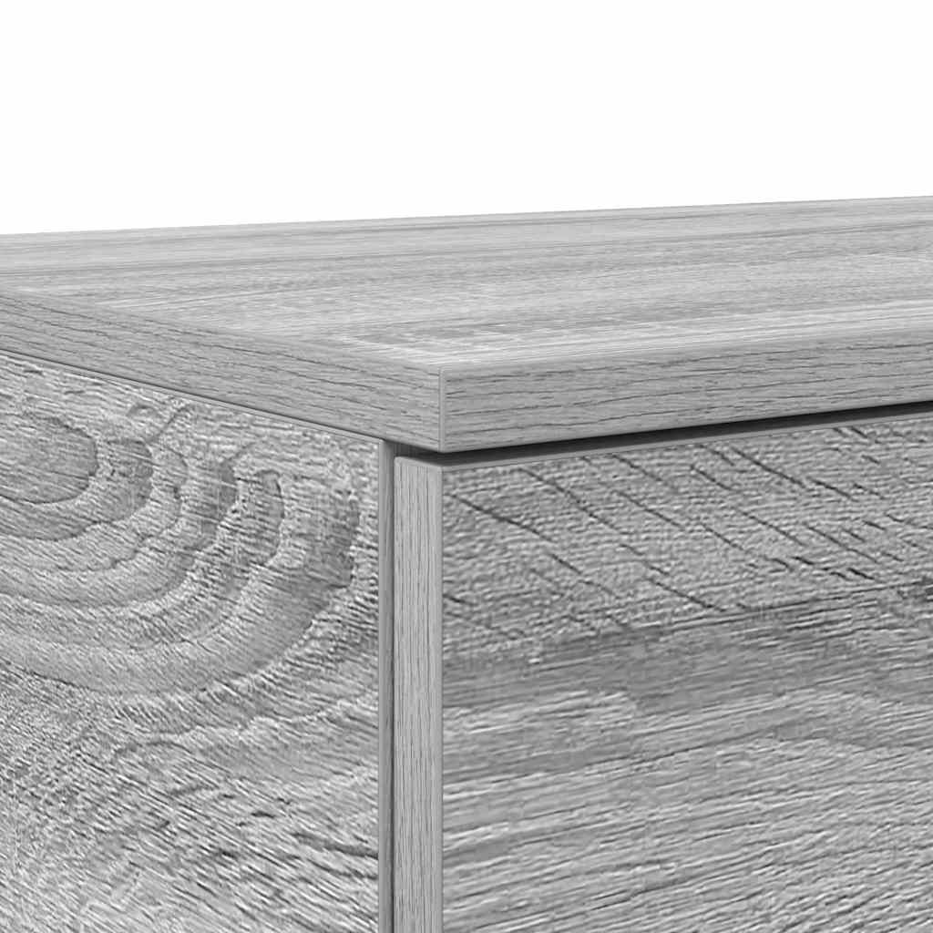 Bed Drawers Grey Sonoma 180 x 36.5 x 16.5 cm Engineered Wood