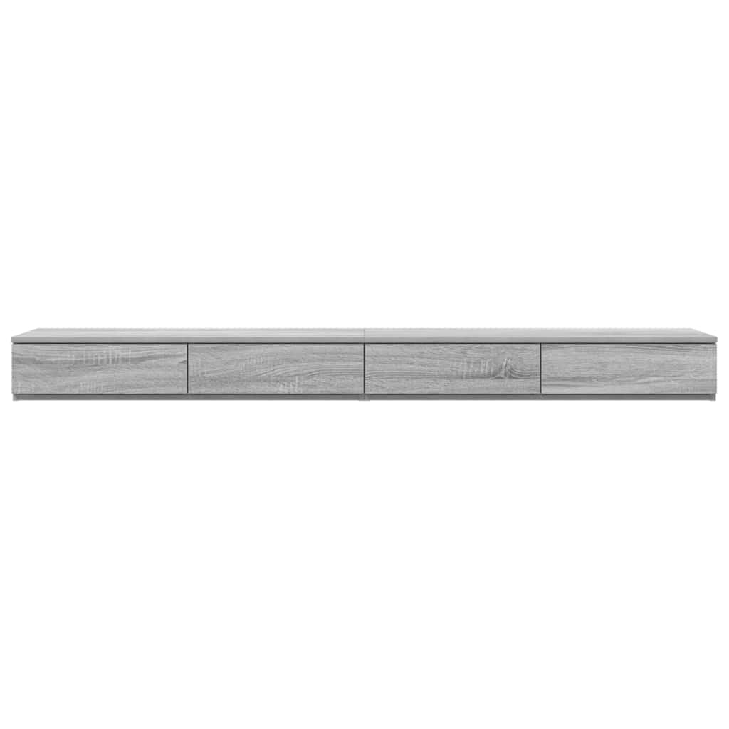 Bed Drawers Grey Sonoma 180 x 36.5 x 16.5 cm Engineered Wood
