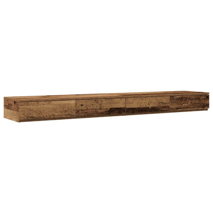 Bed Drawers Old Wood 180 x 36.5 x 16.5 cm Engineered Wood