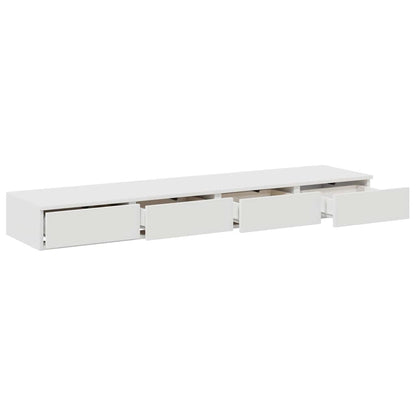 Bed Drawers White 135 x 36.5 x 16.5 cm Engineered Wood