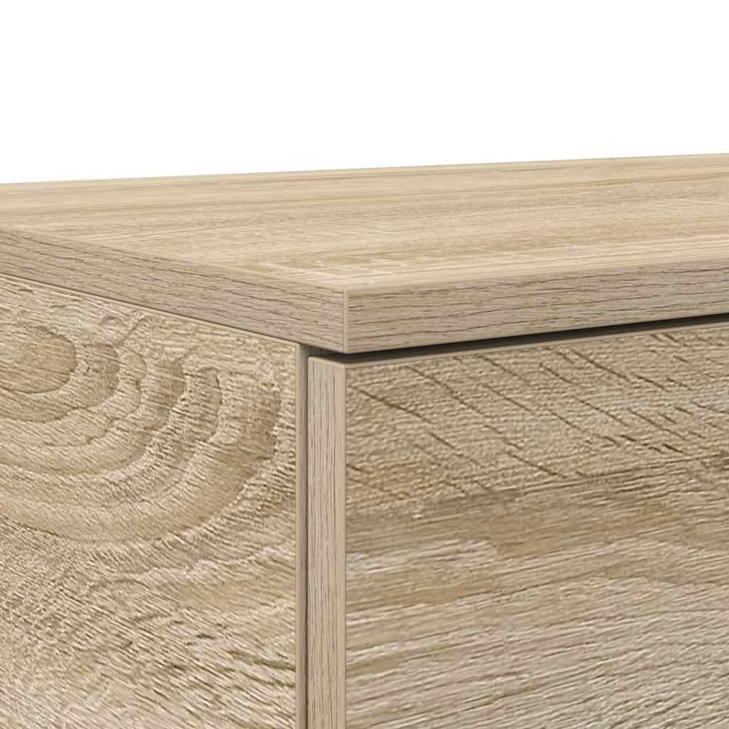 Bed Drawers Sonoma Oak 135 x 36.5 x 16.5 cm Engineered Wood